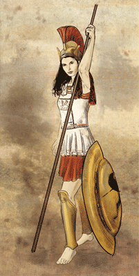 Hoplitische Kriegerin